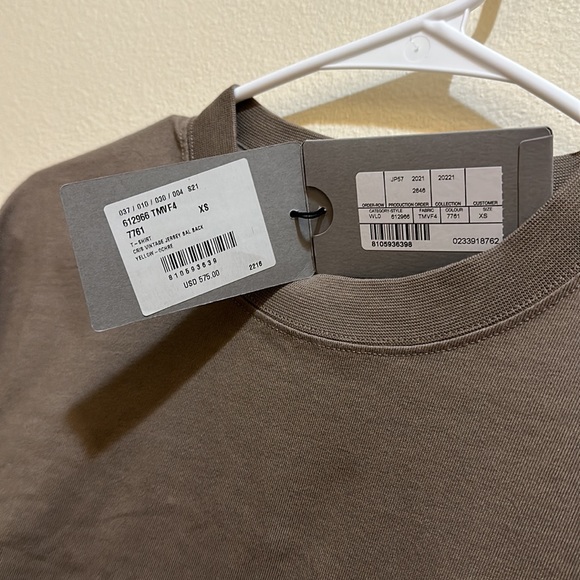 Balenciaga oversized T-shirt, size extra small, brown color - Picture 3 of 4
